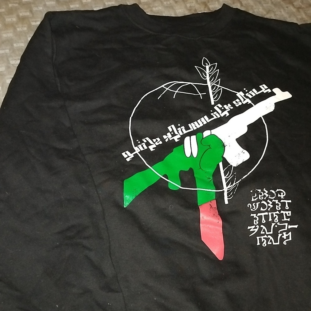 NWOT S Black Scale BLVCK SCVLE Freedom Fighter Sweatshirt